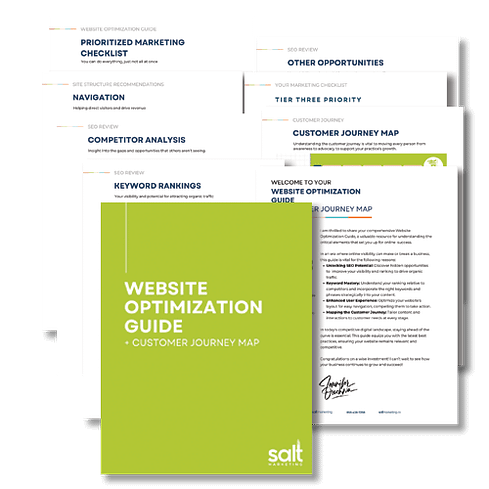 SiteOptimization Comp website optimization plan customer journey